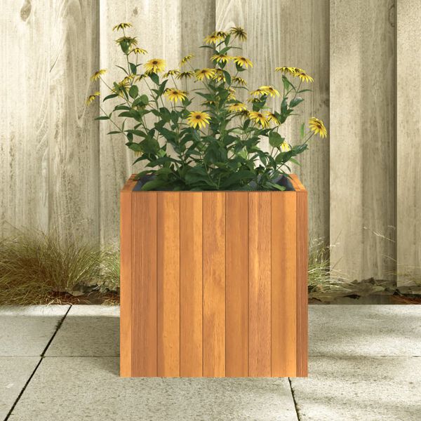 vidaXL Garden Planter Oiled Wood Solid Acacia Wood Medium Durable