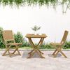 vidaXL Garden Chair Set of 2 Light Natural Wood Solid Acacia Wood