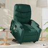 vidaXL Electric Stand Up Massage Recliner Chair Dark Green