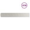 vidaXL Lawn Edgings 10 pcs 5.9x40.6" Stainless Steel