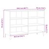 vidaXL Sideboard Old wood Engineered wood 40.7 x 13.8 x 27.6 in