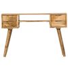 vidaXL Writing Desk Varies by piece Solid mango wood 45.3 x 18.5 x 29.9 in