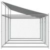 vidaXL Dog Cage Grey Galvanized steel Extra Large Tough Dog Cage