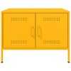 vidaXL Coffee Table Mustard Yellow Cold-Rolled Steel 26.8 x 19.7 x 19.9 in