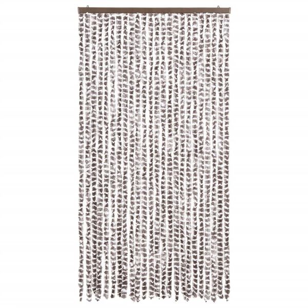 vidaXL Insect Curtain Taupe and White 39.4x86.6" Chenille
