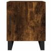 vidaXL Nightstand Smoked Oak Engineered Wood 15.7x15.7x19.7 in