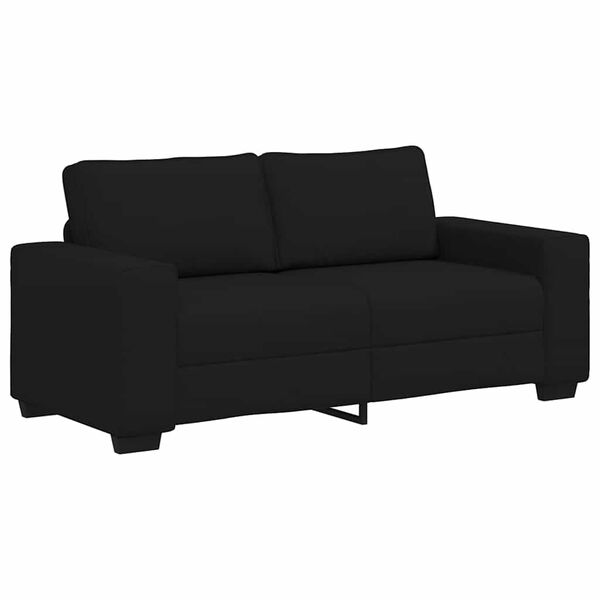 vidaXL 2-seater Sofa Black