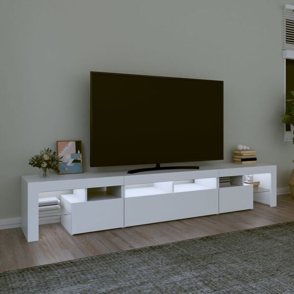 vidaXL TV Cabinet White Engineered wood Large TV Cabinet Rectangular