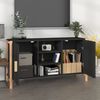 vidaXL Sideboard Black Engineered wood Medium Black Sideboard