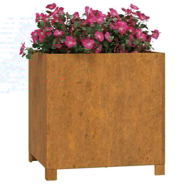 vidaXL Planter Rusty metal Corten steel Medium Durable Planter