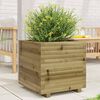 vidaXL Garden Planter Natural Pine Solid Pine Wood Medium Garden Planter