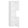 vidaXL Bathroom Furniture Set White Engineered wood, acrylic, ceramic