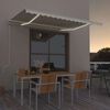 vidaXL Retractable Awning Cream Powder-coated aluminum, Polyester