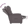 vidaXL Recliner Gray Faux Leather