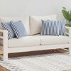 vidaXL Patio Pillows 4 pcs Stripe Print 17.7x17.7" Navy