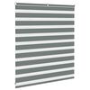 vidaXL Zebra Blind Dark grey 100% Polyester, Aluminum top rail