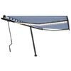 vidaXL Retractable Awning Blue and White