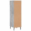 vidaXL Shoe Cabinet Concrete Grey Engineered Wood Compact Shoe Cabinet