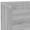 vidaXL Bedside Cabinet Grey Sonoma Engineered Wood Medium Storage