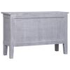 vidaXL Sideboard Grey wash finish Solid Mahogany wood