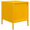 vidaXL Bedside Cabinet Set of 2 Mustard Yellow Cold-rolled steel