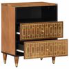 vidaXL Bedside Cabinet Honey Brown Solid mango wood, engineered wood, iron