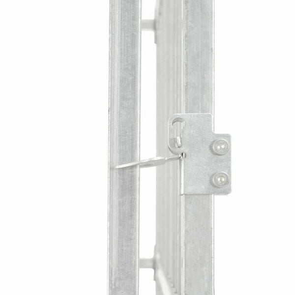 vidaXL Dog Kennel Silver Galvanized Steel Extra Large Rugged