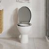 vidaXL Soft-Close Toilet Seat Grey Oval
