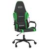 vidaXL Gaming Chair Black and Green Faux Leather, Metal, Plywood, Foam