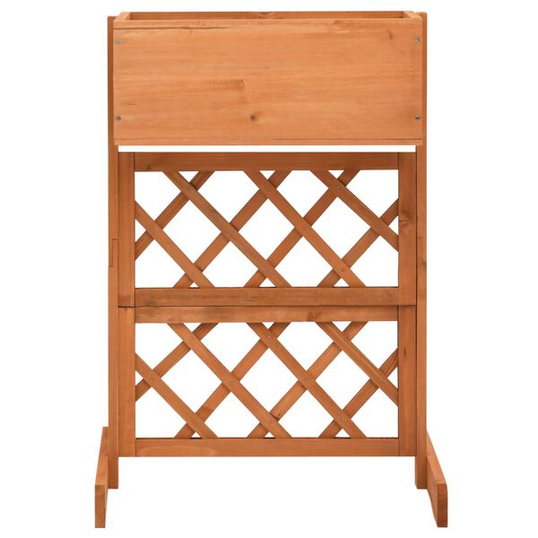 vidaXL Planter Orange Solid Firwood Medium Planters Planter