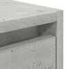 vidaXL Wall-mounted Bedside Cabinet Concrete grey Engineered wood Small
