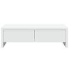 vidaXL Monitor Stand with Drawers White 19.7x10.6x5.9" Engineered Wood