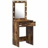 vidaXL Dressing Table Smoked oak 50 x 41 x 135 cm Engineered wood