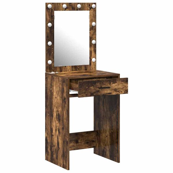 vidaXL Dressing Table Smoked oak 50 x 41 x 135 cm Engineered wood