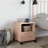vidaXL Bedside Cabinet Pink Cold-rolled steel Small Bedside Cabinet