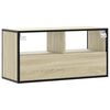 vidaXL TV Cabinet Sonoma Oak Engineered wood, metal 31.5 in long