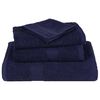 vidaXL Towel Set of 4 Navy Blue 100% Cotton XL Cotton Bath Towel