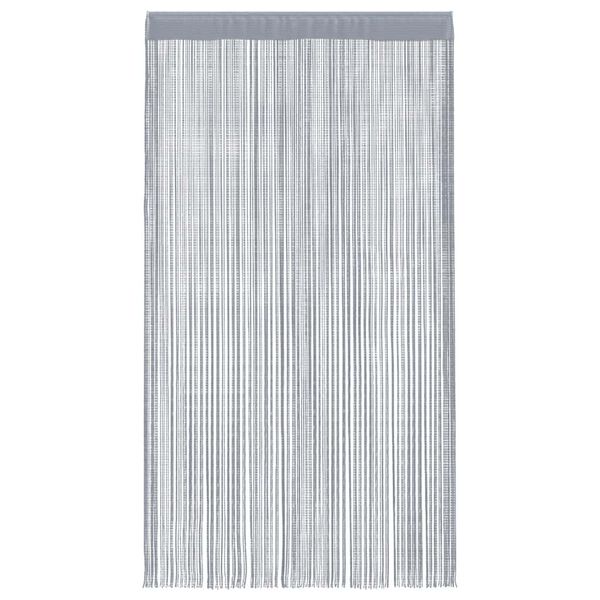 vidaXL String Curtains 2 pcs Light Grey 55.1x98.4"