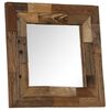 vidaXL Mirror Various shades of brown Solid reclaimed wood, glass