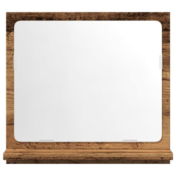 vidaXL Bathroom Mirror Cabinet Old wood Engineered wood, glass Medium