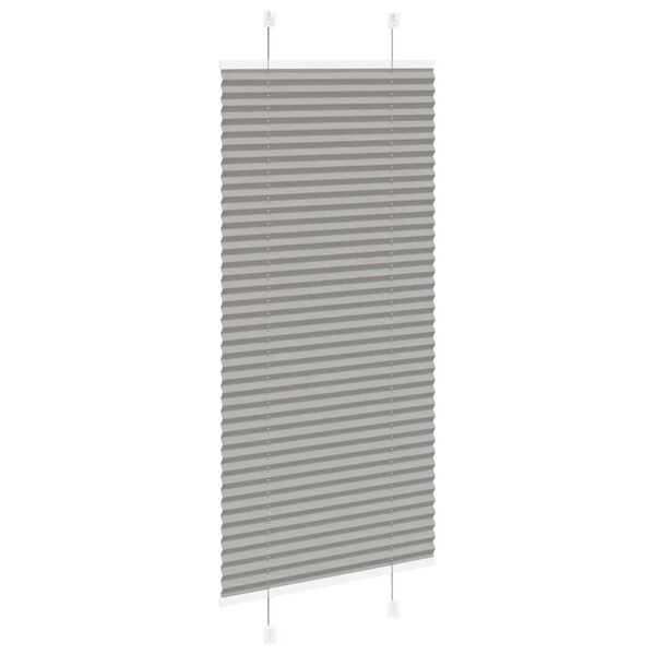 vidaXL Pleated Blind Anthracite 100% polyester 25.6x39.4 in
