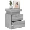 vidaXL Bedside Cabinet Grey Sonoma Engineered wood 13.8x15.4x21.7 in