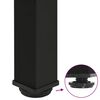 vidaXL Coffee Table Leg Black Powder-coated steel Medium Adjustable Feet