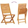 vidaXL Garden Dining Set Folding 5 pcs Brown solid acacia wood