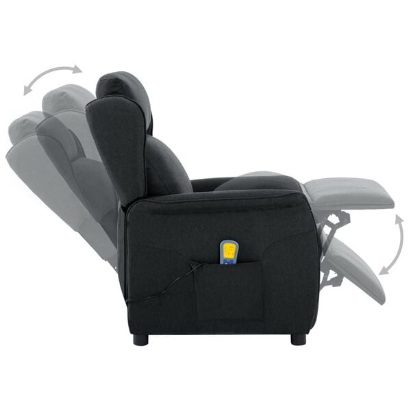 vidaXL Massage Chair Dark Gray