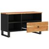 vidaXL TV Cabinet Natural wood and black