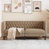 vidaXL Chesterfield Sofa Cappuccino