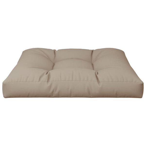 vidaXL Pallet Cushion Taupe 27.6"x27.6"x4.7" Fabric