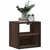 vidaXL Wall-mounted Bedside Cabinet Set of 2 Brown Oak