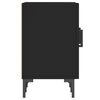 vidaXL TV Cabinet Black Engineered wood 59.1 x 11.8 x 19.7 in TV Cabinet